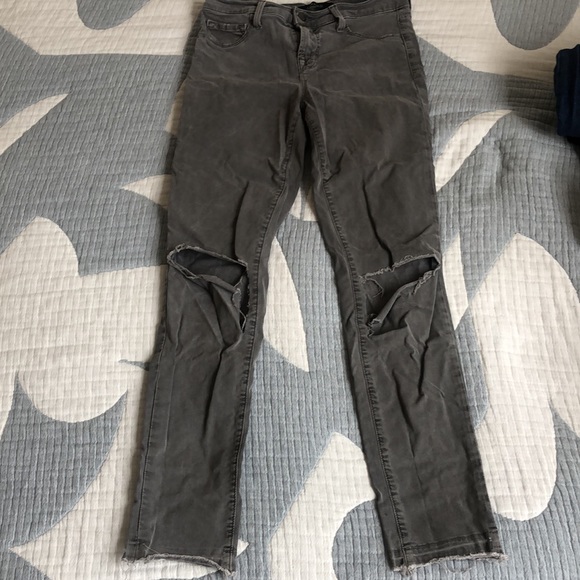 J Brand Grey Distressed Jeans - Picture 2 of 5